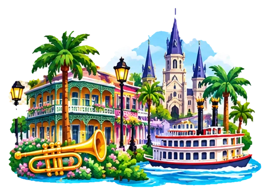 New Orleans city artwork